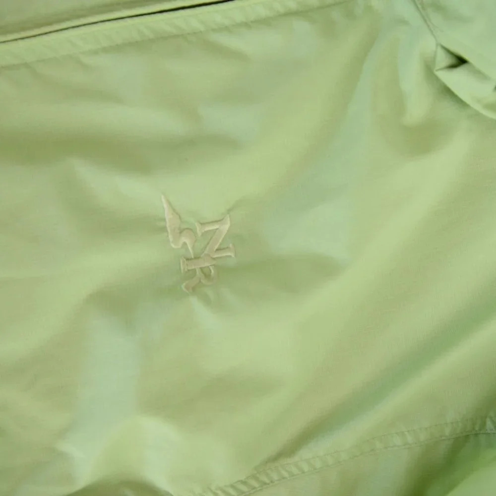 Vintage Northern Reflections Green Raincoat Zip up with Hood Drawstring Jacket S - Picture 9 of 16